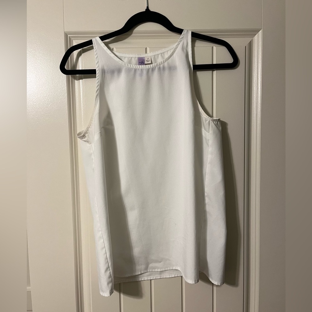 White Tank Top Blouse